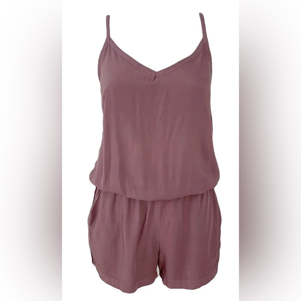 Splendid Dusty Rose Pink Sleeveless Romper